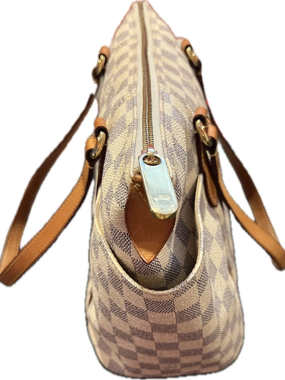 Authentic Louis Vuitton Totally PM Damier Azur Tote - Entrupy Certified